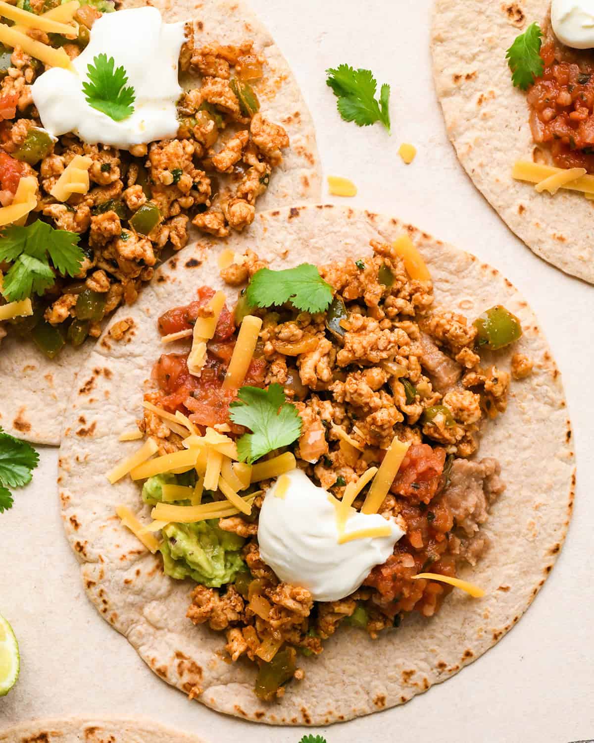 3 Ground Turkey Tacos